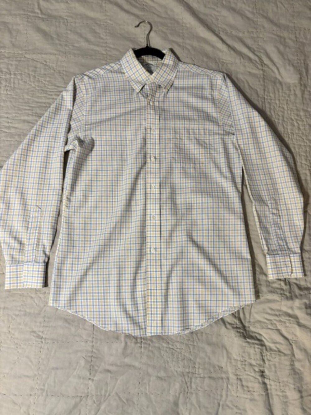 Brooks Brothers 15-33 Regent plaid button down shirt men's
